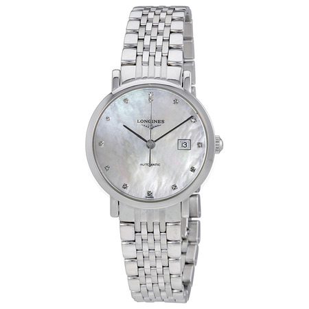 Longines Elegant Mother of Pearl Dial Ladies Watch L43104876