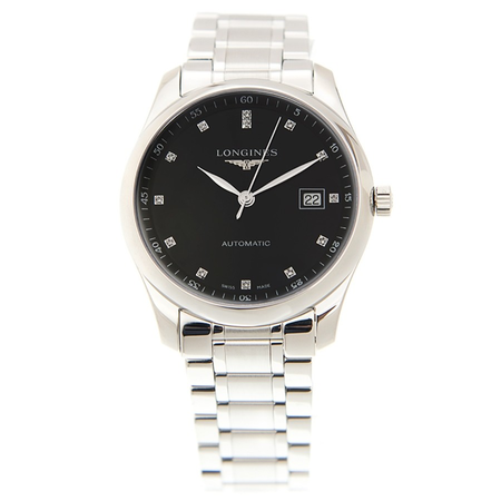 Longines Master Automatic Diamond Black Dial Unisex Watch L2.793.4.57.6