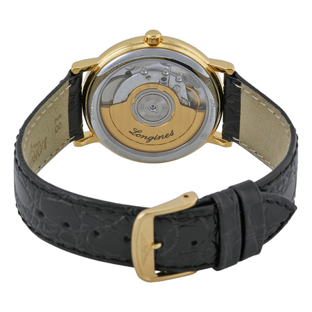 Longines Presence Automatic Black Leather Men's Watch L4.821.2.11.2