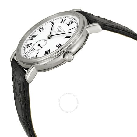 Longines La Grand Classic Presence White Dial Black Leather Watch L48044112 L4.804.4.11.2