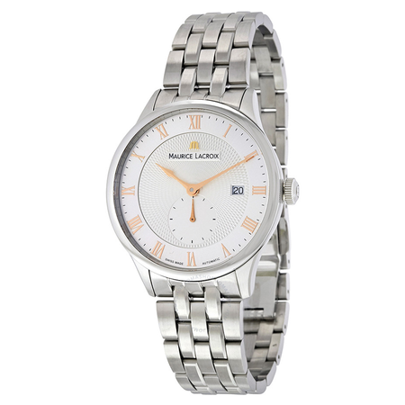 Maurice Lacroix Masterpiece Silver Dial Automatic Men's Stainless Steel Watch MP6907-SS002-111