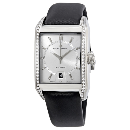 Maurice Lacroix Pontos Rectangulaire Automatic Silver Dial Men's Watch 11316555V100GL10R