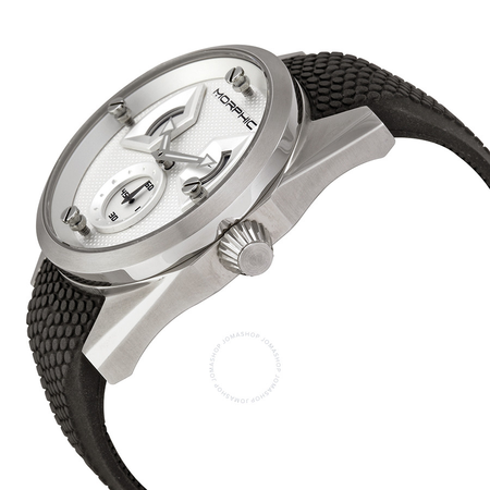 Morphic M34 Series Steel Case Silver Engraved Pattern Dial Men's Watch 3401