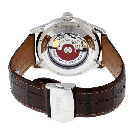Oris Artelier Complication Automatic Silver Dial Brown Leather Men's Watch 781-7703-4351LS 01 781 7703 4351-07  5 21 70FC