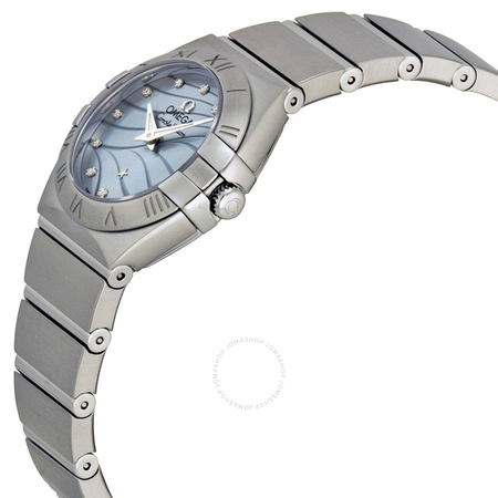 Omega Constellation Blue Mother of Pearl Dial Stainless Steel Ladies Watch 123.10.24.60.57.001