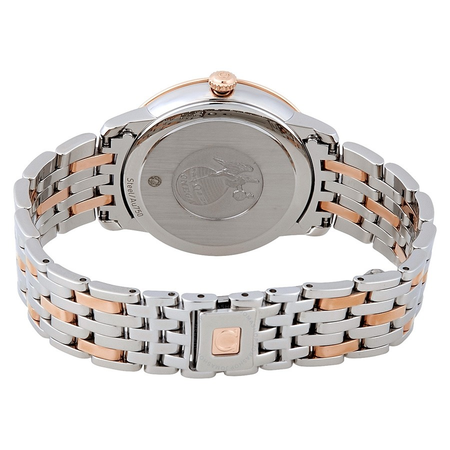 Omega De Ville Prestige Silver Diamond Dial Ladies Watch 424.20.33.60.52.001