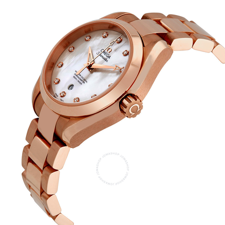 Omega Seamaster Aqua Terra Ladies 18 Carat Rose Gold Watch 231.50.34.20.55.001