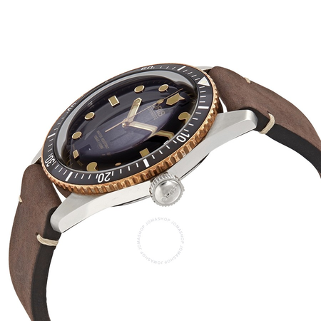 Oris Divers Sixty-Five Automatic Black Dial Men's Dark Brown Leather Watch 01 733 7707 4354-07 5 20 55