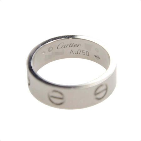Cartier Love 18 KT White Gold Ring 58 B40847