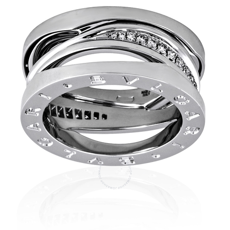 Bvlgari B.Zero1 Design Legend 18kt White Gold Diamond Ring- Size 53 U.S. 6 1/2 355199