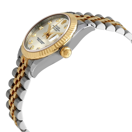 Rolex Datejust 31 Silver Diamond Dial Automatic Ladies Steel and 18kt Yellow Gold Jubilee Watch 278273SDJ