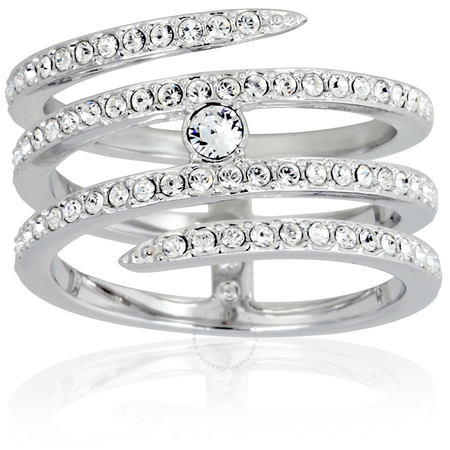 Swarovski Creativity Coiled Silver-tone Ring - Size 6 5221413