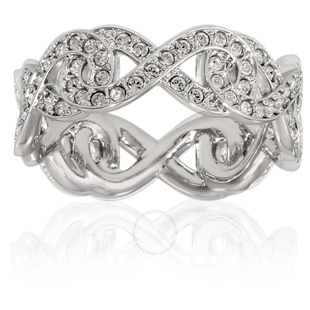 Swarovski Rhodium Plated Infinity Ring - Size 5354809