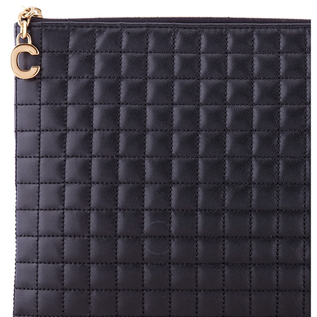 Celine Celine Black Charm Quilted Pouch 10B813BFL.38NO