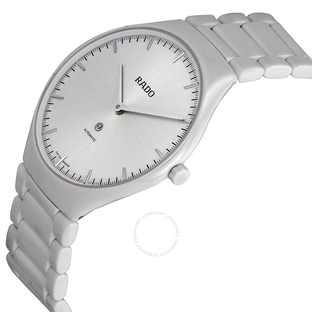 Rado True Thinline Automatic White Dial Ceramic Unisex  Watch R27970102