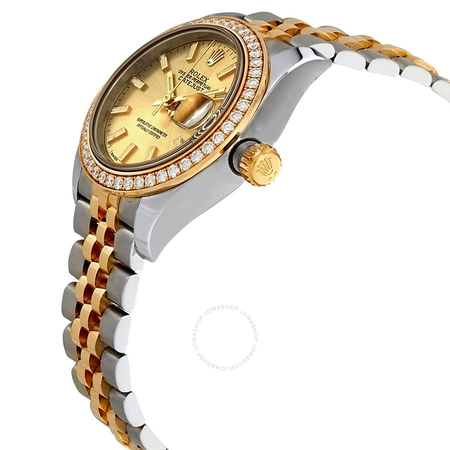 Rolex Lady Datejust Automatic Chronometer Diamond Champagne Dial Ladies Watch 279383rbr-0001