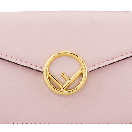 Fendi Fendi Ladies Micro Trifold Pink Leather Wallet 8M0395-A18B-F01KW