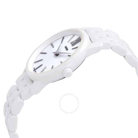 Rado DiaMaster Roman Mini White Dial Ceramic Case and Bracelet Ladies Watch R14065017
