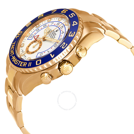 Rolex Yacht-Master II Automatic White Dial Men's 18kt Yellow Gold Oyster Watch 116688-0002