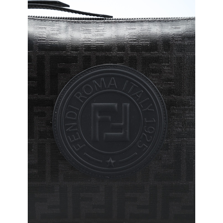 Fendi Fendi Men's FF Stamp Canvas Clutch in Black 7VA433-A5K4-F0GXN