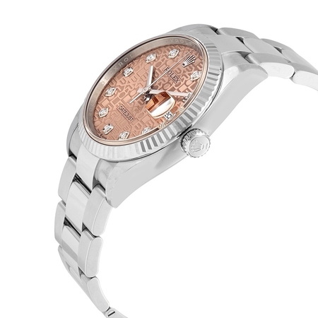 Rolex Datejust 36 Pink Jubilee Diamond Dial Automatic Men's Oyster Watch 126234PJDO