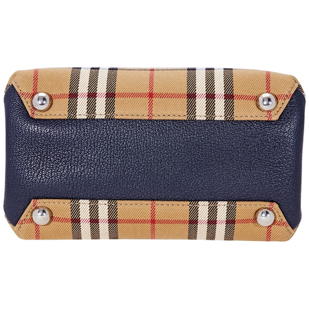 Burberry Baby Banner in Vintage Check and Leather- Regency Blue 4078508