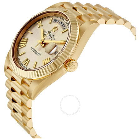 Rolex Day-Date 40 Silver Dial 18K Yellow Gold President Men's Watch 228238SSRP