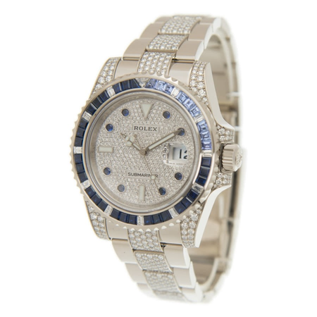 Rolex Submariner Automatic Chronometer Diamond Silver Dial Men's Watch 116659SABR