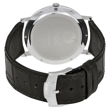 Piaget Altiplano Mechanical Black Dial 18Kt White Gold Men's Watch G0A29113