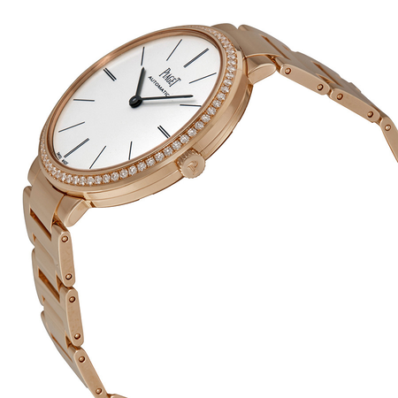 Piaget Altiplano White Dial 18K Rose Gold Automatic Ladies Watch G0A40108