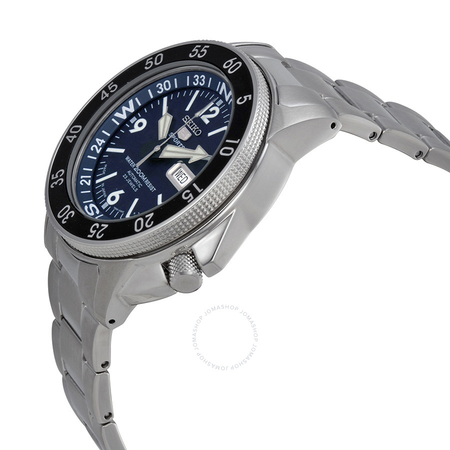 Seiko 5 Automatic Compass Dark Blue Dial Stainless Steel Men's Watch SKZ209J1
