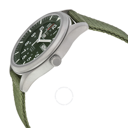 Seiko 5 Sport Automatic Khaki Green Canvas Men's Watch SNZG09