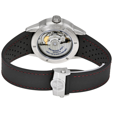 Raymond Weil Freelancer Blue Dial Automatic Men's Rubber Watch 2754-SR-05500
