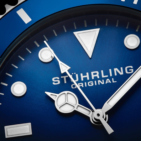 Stuhrling Original Aquadiver Automatic Blue Dial Men's Watch M13544