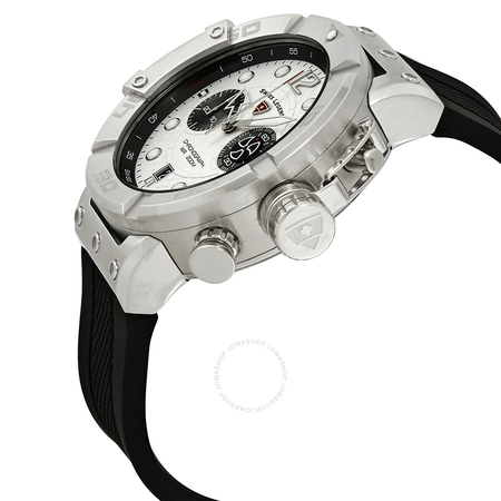 Swiss Legend Triton Chronograph Silver Dial Watch SL-10719SM-02S