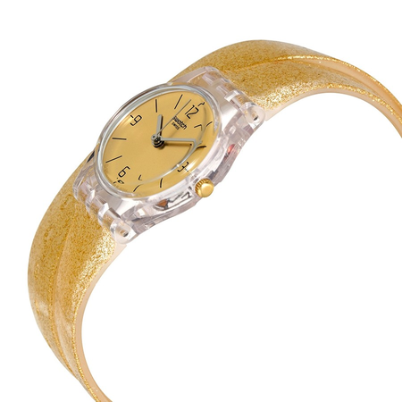 Swatch Open Box - Swatch Goldendescent Gold Dial Ladies Watch LK351C LK351C