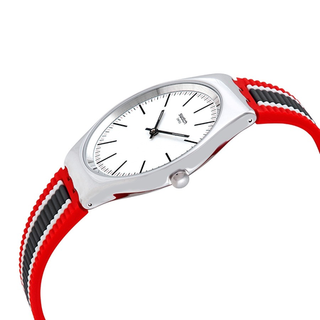 Swatch Open Box - Swatch Skinflag Quartz White Dial Unisex Watch SYXS114 SYXS114
