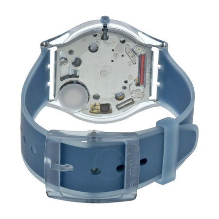Swatch Dive In Blue Dial Blue Silicone Ladies Watch SFS103