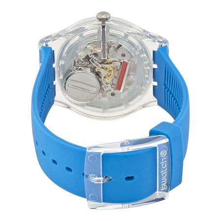 Swatch Polablue Blue Dial Plastic Watch SUOK711