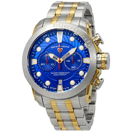 Swiss Legend Seagate Chronograph Blue Dial Watch SL-10624SM-SG-33