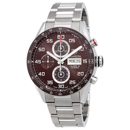 Tag Heuer Carrera Chronograph Brown Dial Automatic Men's Watch CV2A1S.BA0799