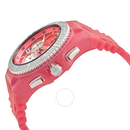 Technomarine Cruise Jelly Fish Pink Dial Pink Silicone Ladies Watch TM-115107