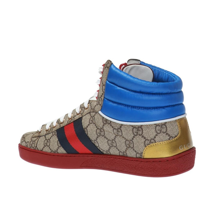 Gucci Men's Ace GG Hightop Sneakers 555144 92T20 9794