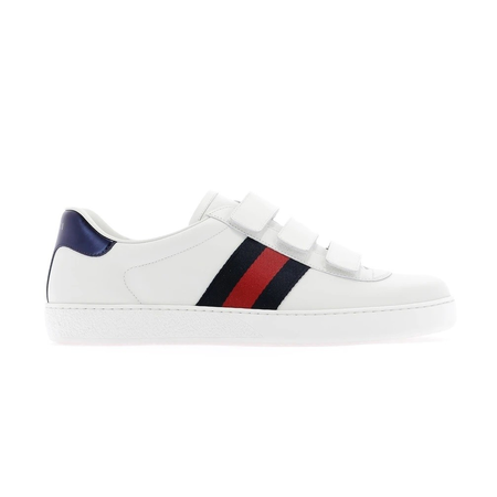 Gucci Men's New Ace Velcro Strap Sneakers 548699 DOPE0 9095