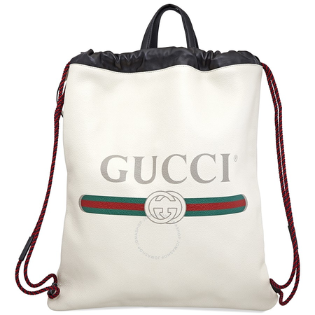 Gucci Printed Logo Leather Backpack 516639 0GCBT 8821