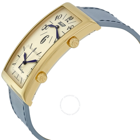 Tissot Heritage Champagne Dial Blue Leather Ladies Watch T56.5.623.39