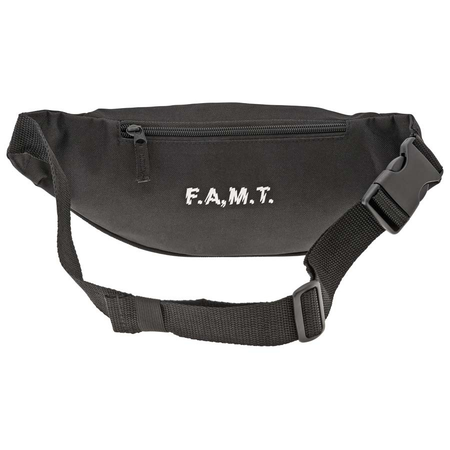 F.A.M.T. Men's Waist Bag Black Bum Bag "Need Money" FAMTBUM BAG MON Black