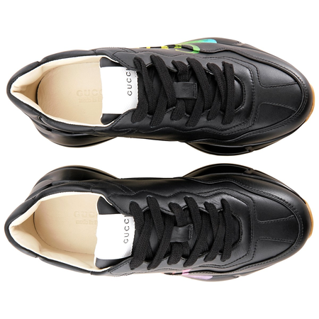 Gucci Rhyton leather Sneakers with Gucci logo 553608 DRW00 1000