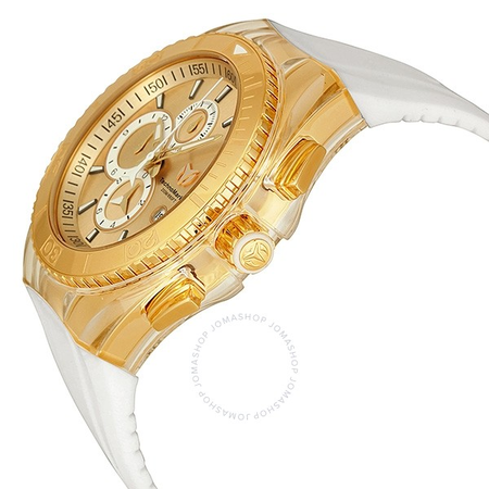 Technomarine TechnoMarine Cruise Star Chronograph Gold Dial Gold-Tone Stainless Steel Ladies Watch 113006 TM-113006