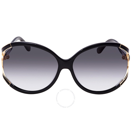 Ferragamo Grey Gradient Round Ladies Sunglasses SF600S 001 61